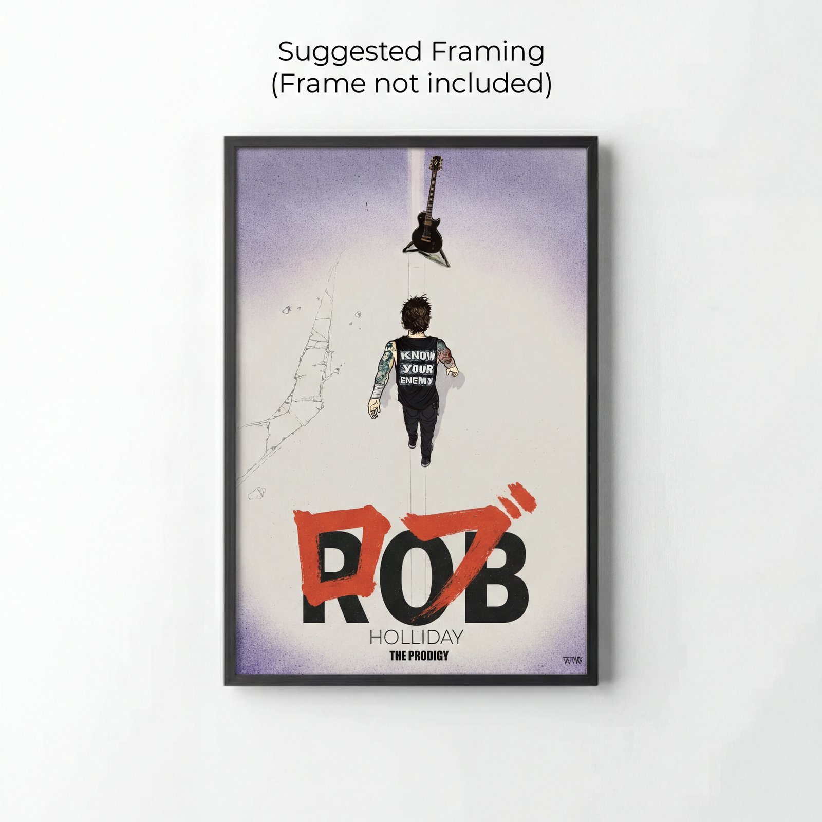 Póster Rob Holliday The Prodigy Guitar Master